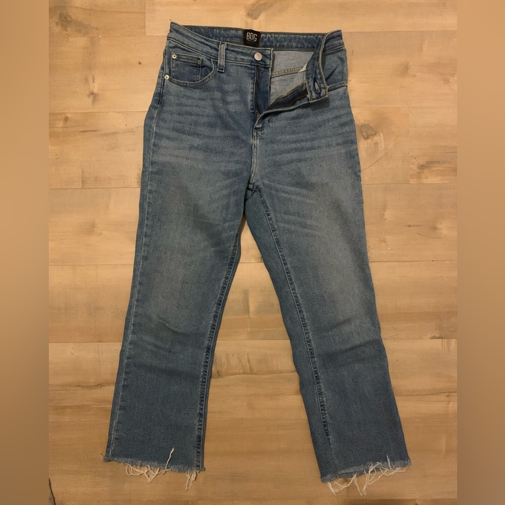 BDG Urban Outfitters Kick Flare High-Rise Cropped Jean